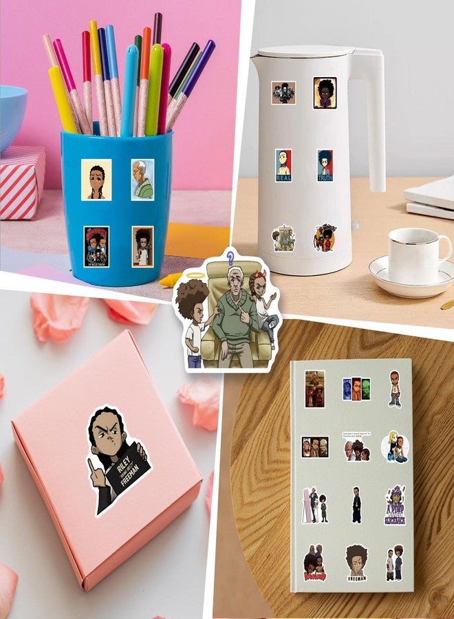 YEESACG 50pcs Cute Cartoon Sticker, Aesthetic Vinyl Waterproof Stickers for Water Bottle,Skateboard,Laptop,Phone,Journaling,Scrapbooking Decals for Party Supply Decor - Image 5